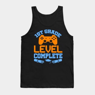 1st Grade Level Complete Video Gamer T-Shirt Graduation Gift Tank Top